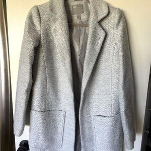 ASOS Gray Pea Coat Classic Tailored Design